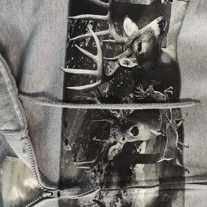 Pacific And company Gray Hoodie with Deer Graphic.